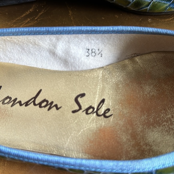 LONDON SOLE BALLET FLATS Multicolor SOLES SIZE 38.5 - Picture 4 of 9